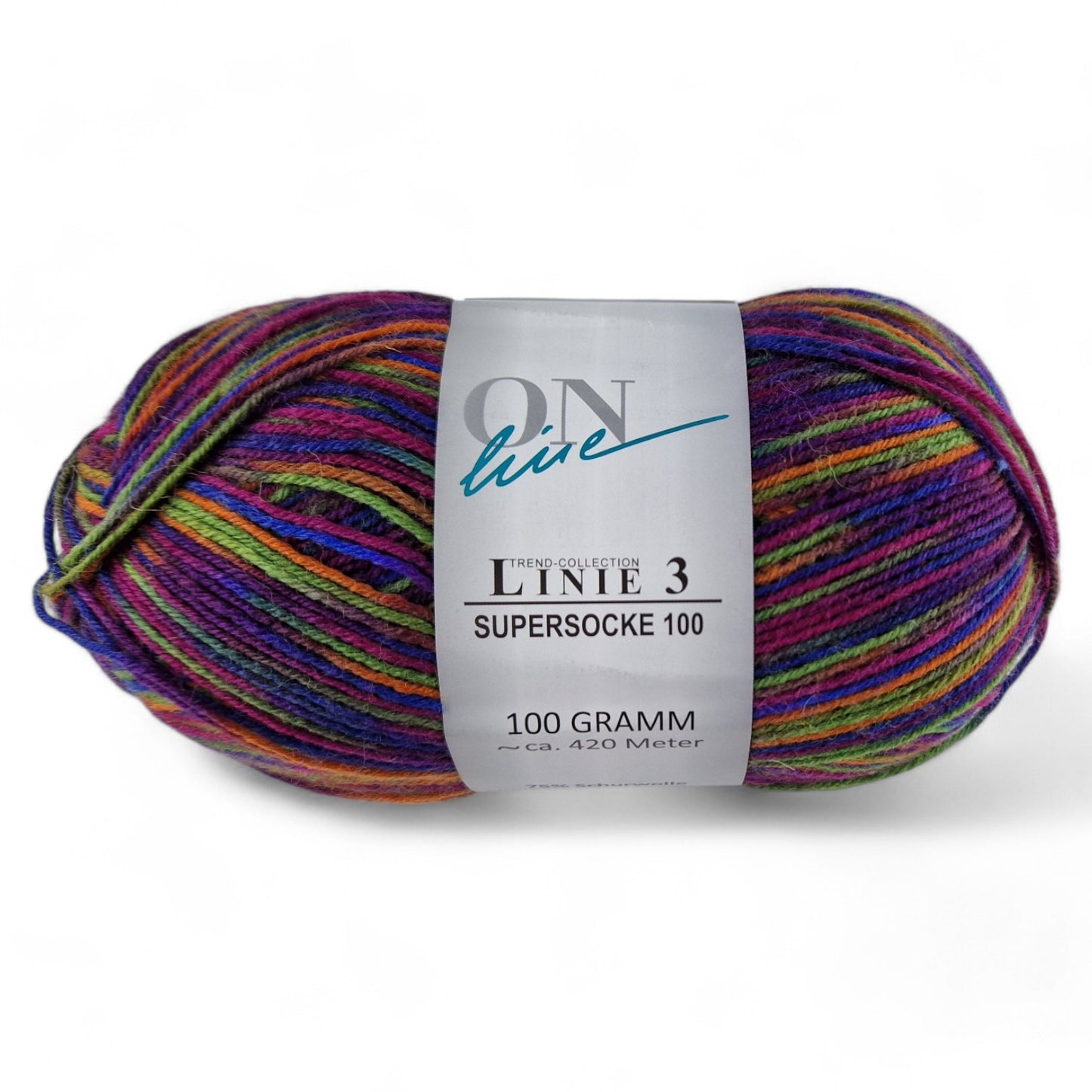 Supersocke 100 Linie 3 Color 4-fach von ONline