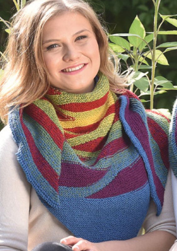 Tuch 1-2-3 gestrickt Anleitung als PDF | Anleitung als PDF | Stricken | Sylvie Rasch