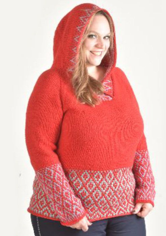 Raglan-Kapuzenpulli Rotkäppchen | Einzelanleitung | Stricken | Sylvie Rasch