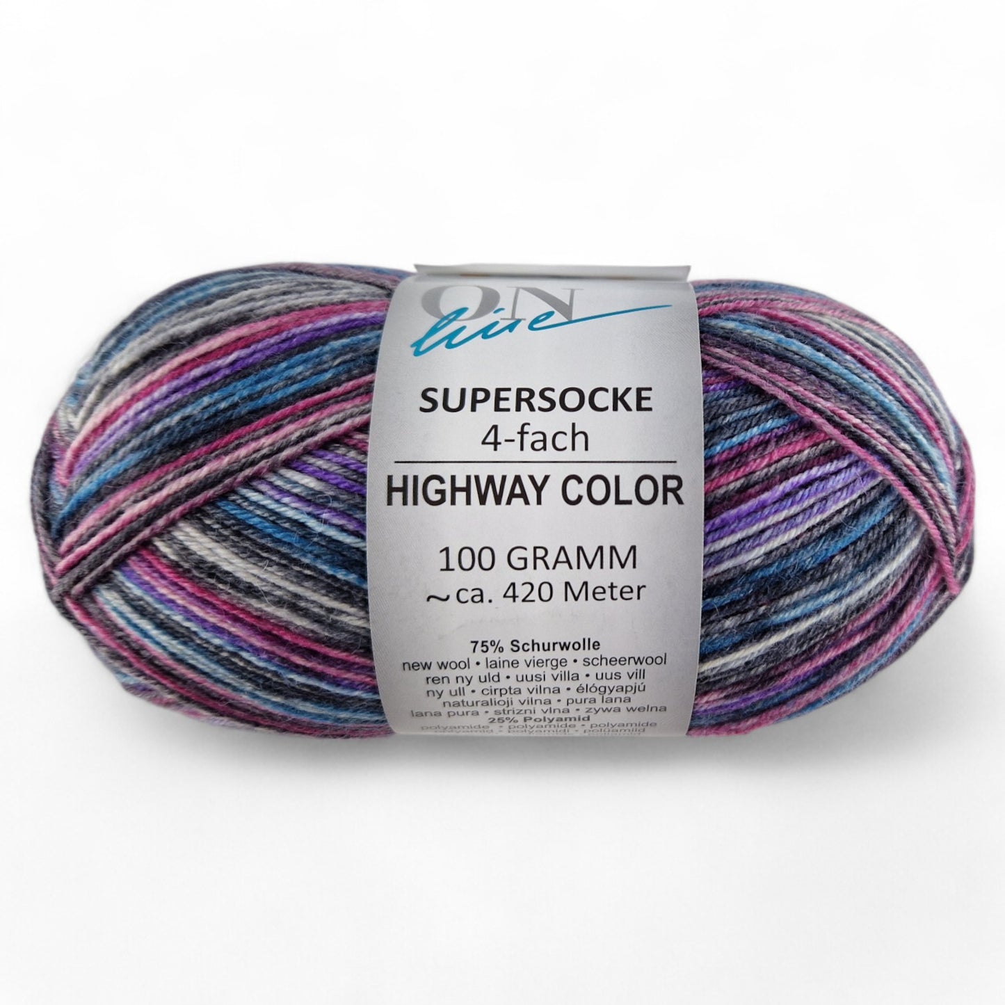 Supersocke Highway Color 4-fach von ONline