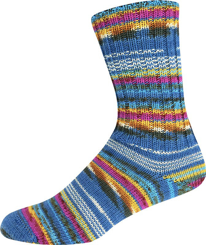 Supersocke Merino Extrafein Sort. 345 Color 4-fach von ONline
