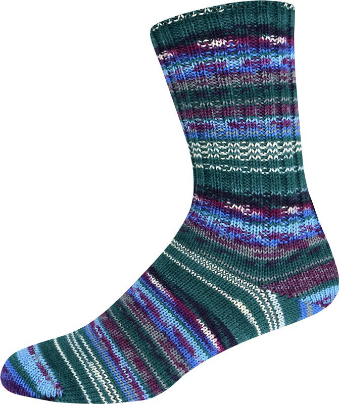 Supersocke Merino Extrafein Sort. 345 Color 4-fach von ONline