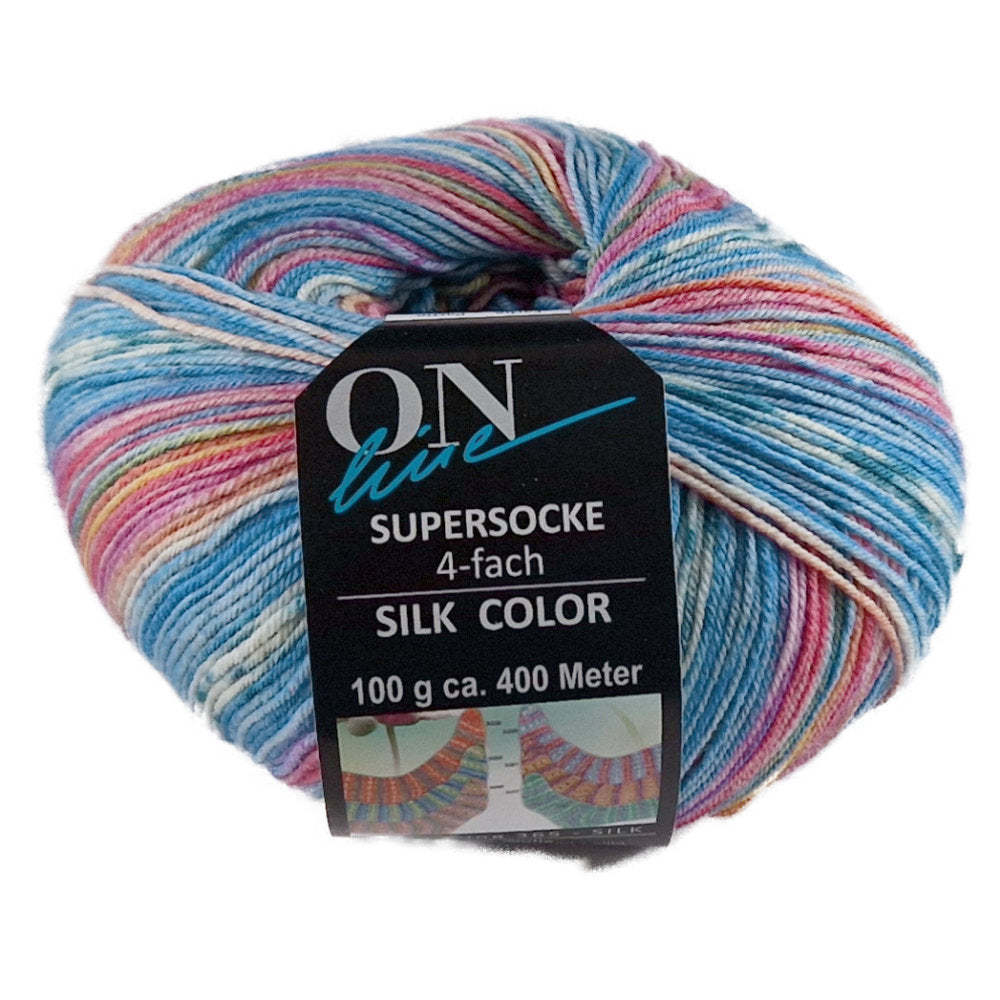 Supersocke Silk Sort. 365 Color 4-fach von ONline