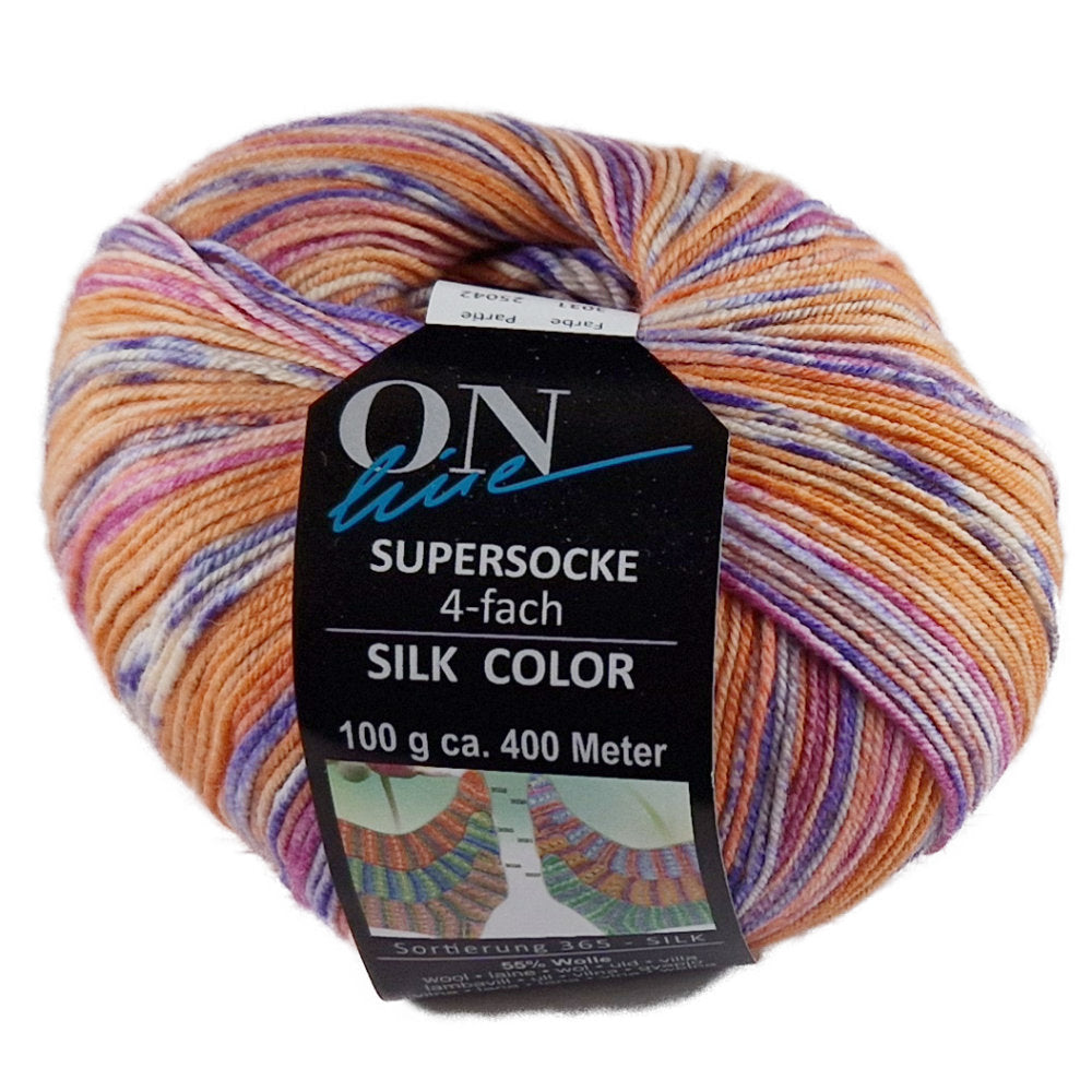 Supersocke Silk Sort. 365 Color 4-fach von ONline