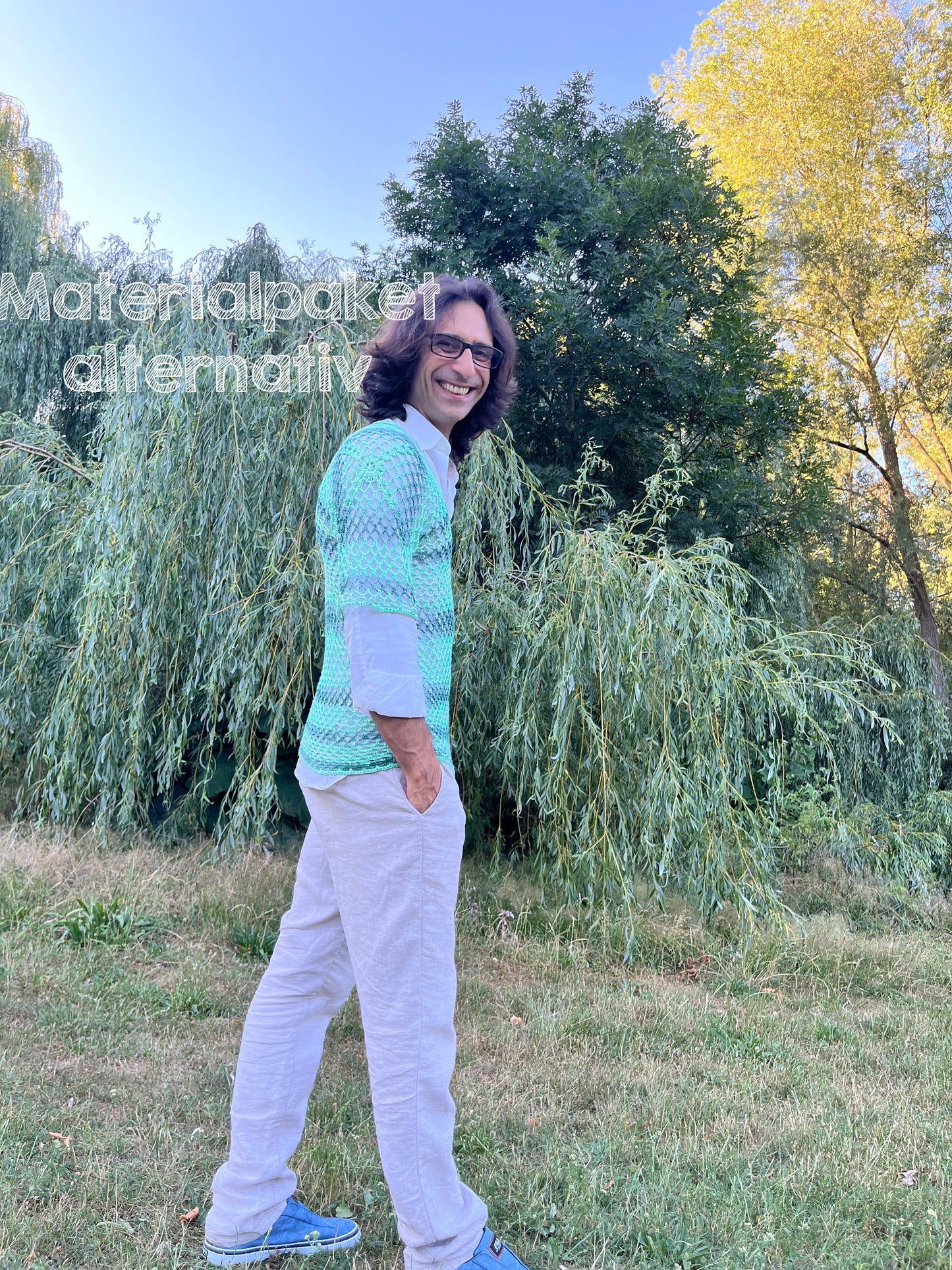 Materialpaket Shirt Löchrick ohne Anleitung Baby Cotton by Pro Lana