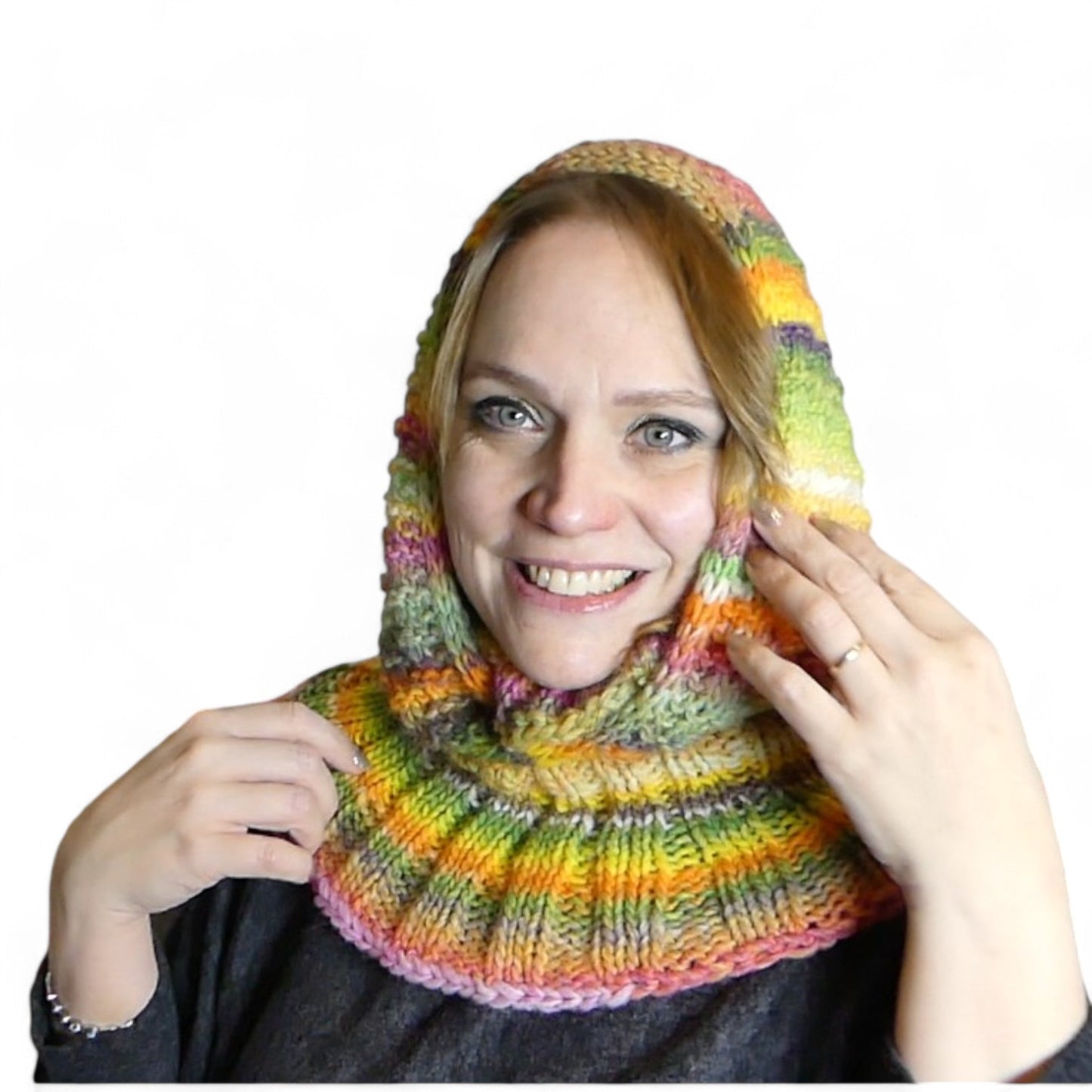 Kapuzenschal Bonny und Clyde | Anleitung | Stricken | Sylvie Rasch