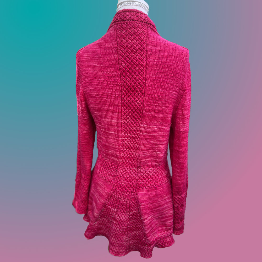 Strickjacke Blume des Lebens Long Anleitung als PDF | Anleitung als PDF | Stricken | Sylvie Rasch