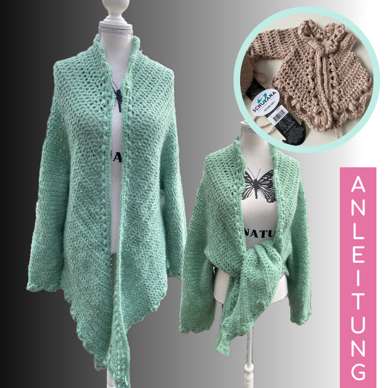 Häkeljacke Boho Anleitung als PDF | Anleitung als PDF | Häkeln | Sylvie Rasch