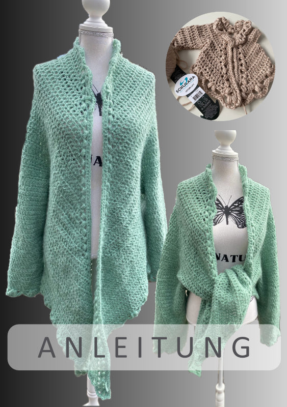 Häkeljacke Boho Anleitung als PDF | Anleitung als PDF | Häkeln | Sylvie Rasch