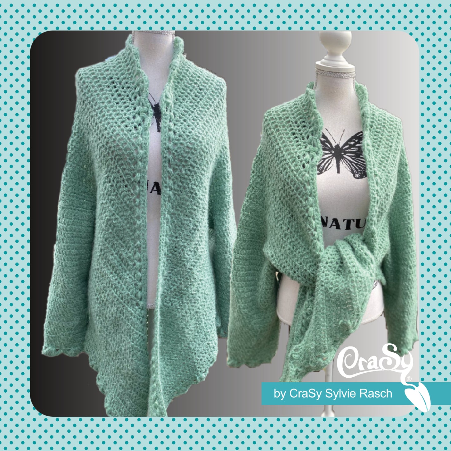 Häkeljacke Boho Anleitung als PDF | Anleitung als PDF | Häkeln | Sylvie Rasch