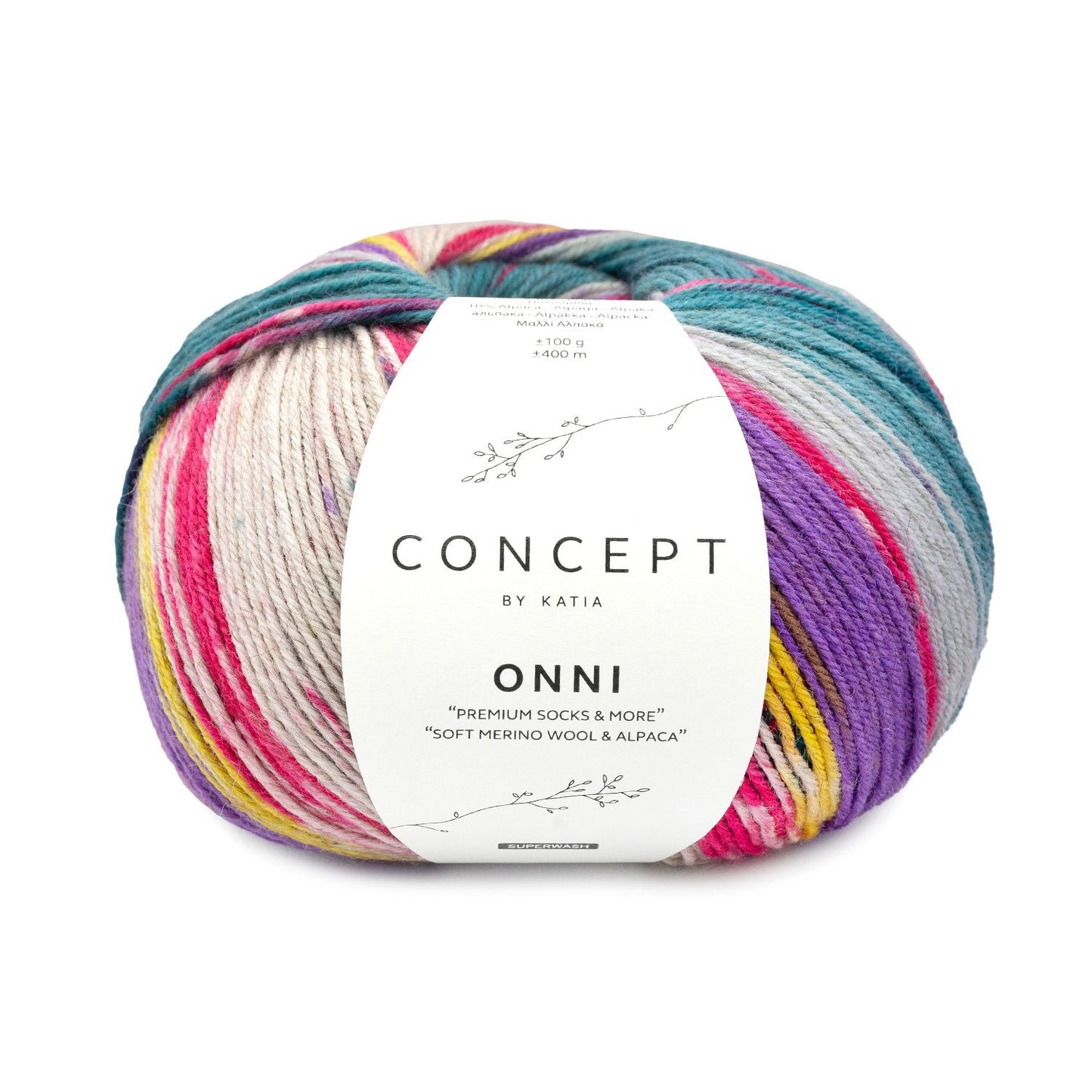 Onni Socks|Katia Garne|Katia Concept|für Socken|Pullover|Tücher|Westen