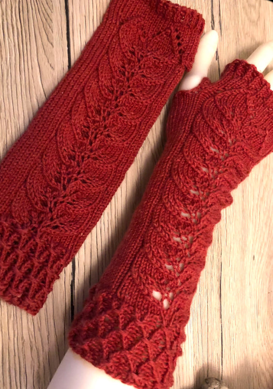 Armstulpen Herbstlaub | Einzelanleitung | | Sylvie Rasch
