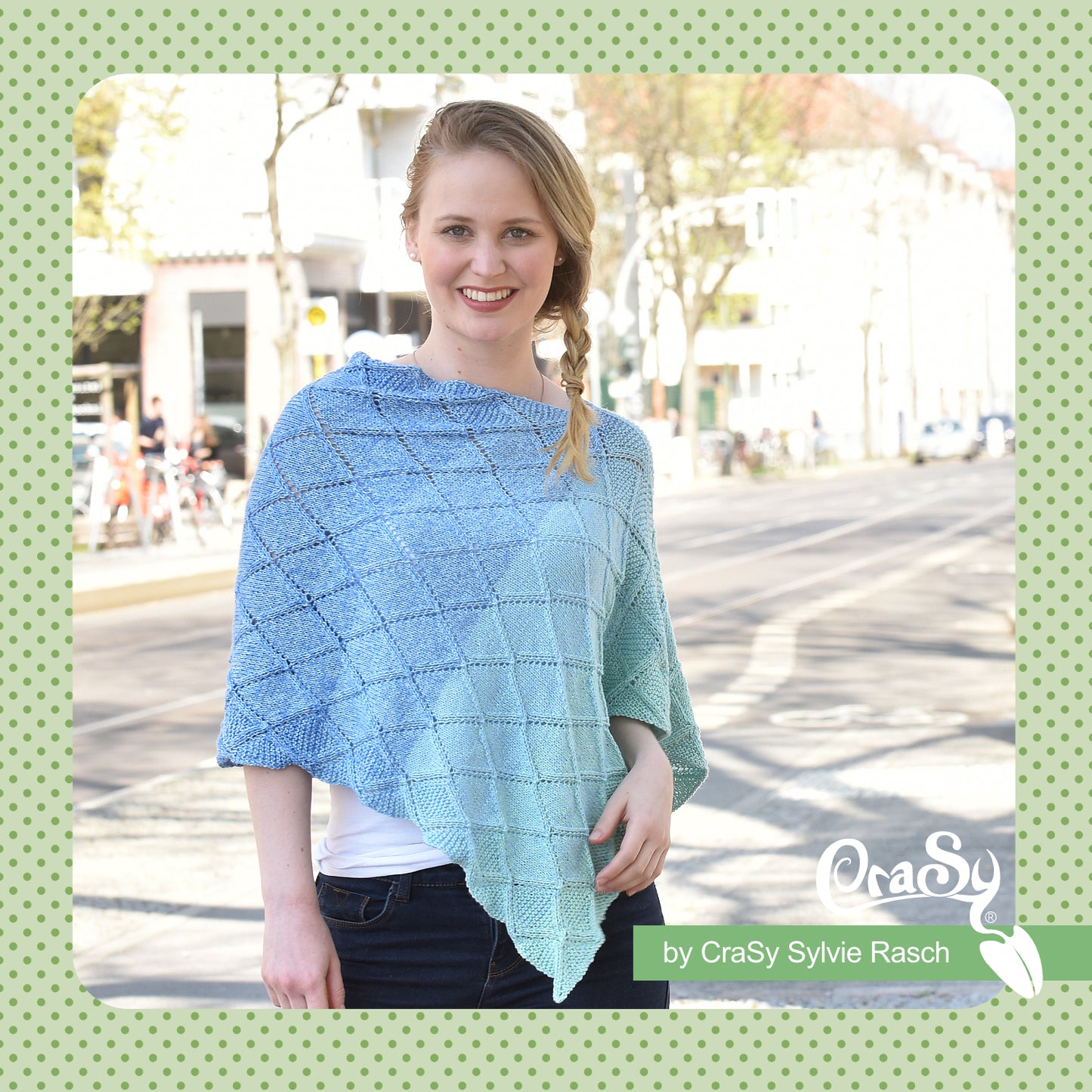 Poncho KaroQueen | Einzelanleitung | Stricken | Sylvie Rasch