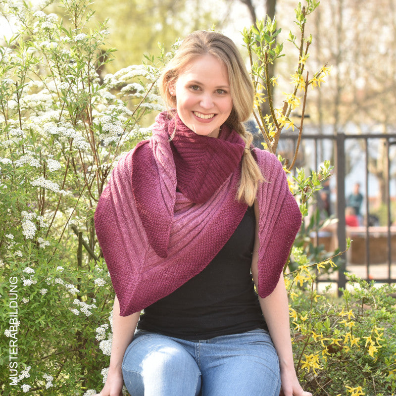 Tuch Streifenpaule | Einzelanleitung | Stricken | Sylvie Rasch