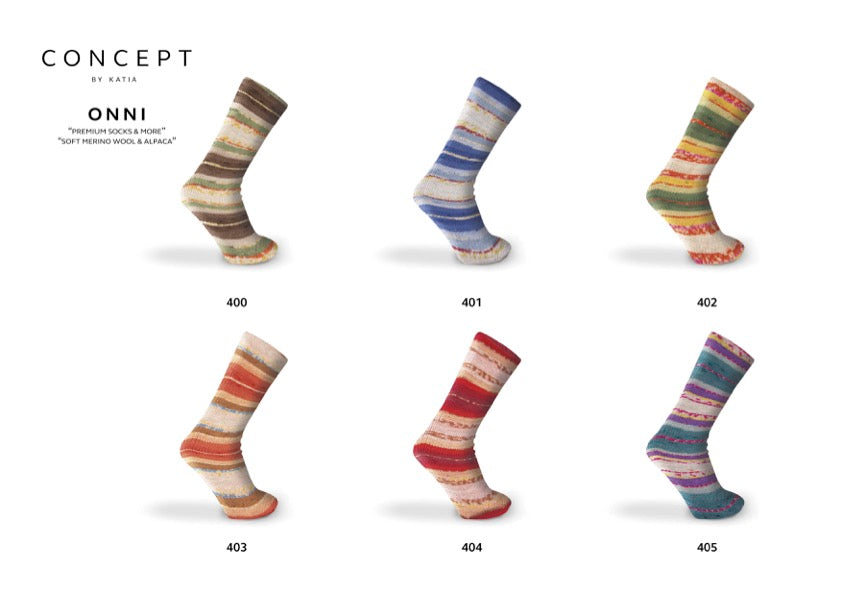 Onni Socks|Katia Garne|Katia Concept|für Socken|Pullover|Tücher|Westen