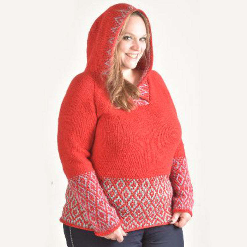 Raglan-Kapuzenpulli Rotkäppchen | Einzelanleitung | Stricken | Sylvie Rasch