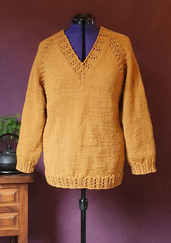 Strickjacke Raglan Von Oben Mit Muster Raglan Von Oben Stricken