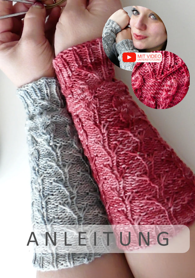 Armstulpe Rosemary Anleitung als PDF | Anleitung als PDF | Stricken | Sylvie Rasch