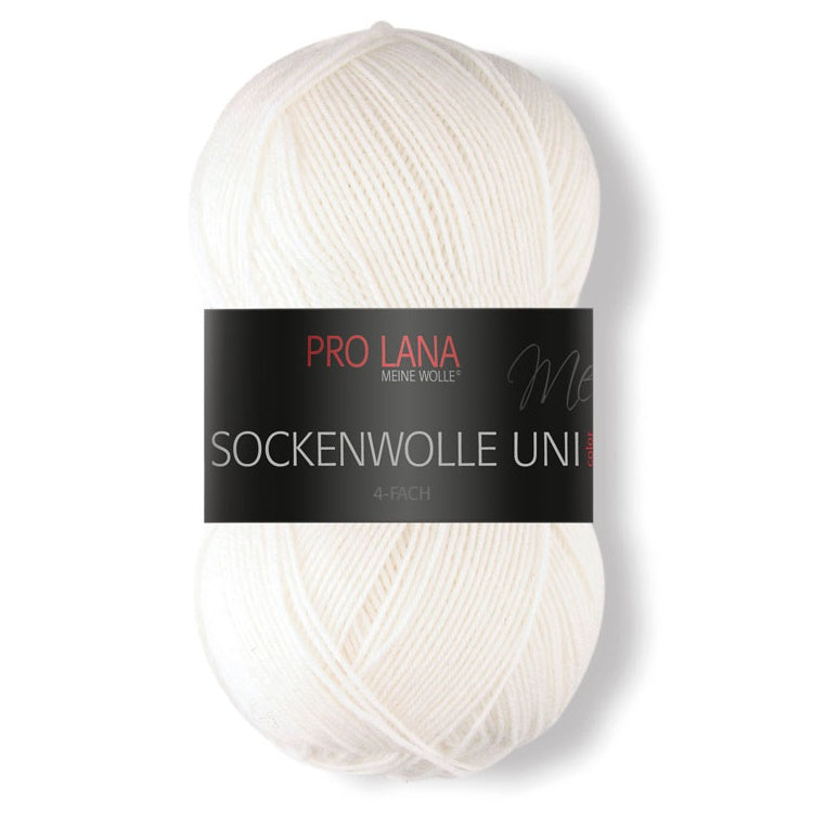 Sockenwolle uni - 4-fach von Pro Lana