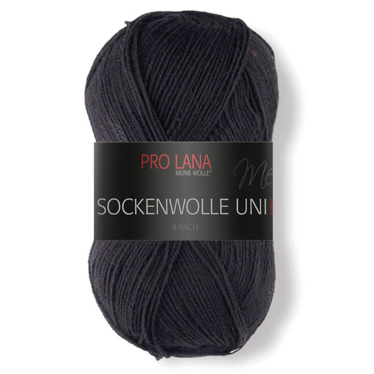 Sockenwolle uni - 4-fach von Pro Lana