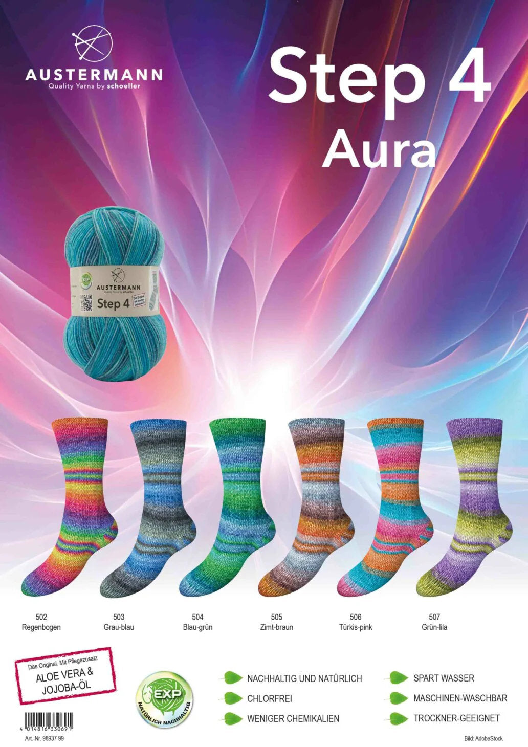 Step 4 Aura Color mit ALOE VERA & Jojoba Öl