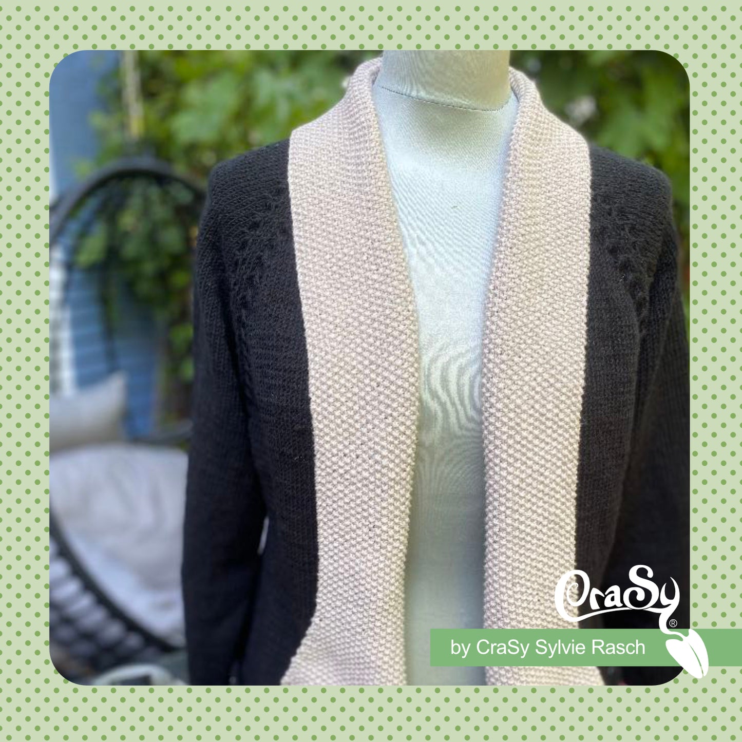 Strickjacke White Collar | Einzelanleitung | Stricken | Sylvie Rasch
