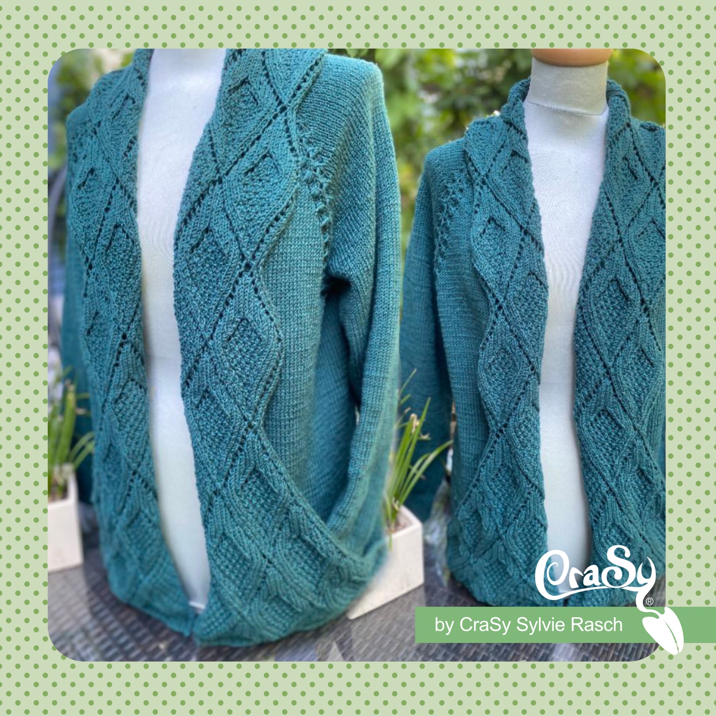 Strickjacke Wrapper | Einzelanleitung | Stricken | Sylvie Rasch