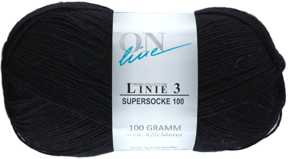 Supersocke 100 Linie 3 Uni 4-fach von ONline
