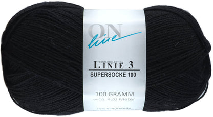Supersocke 100 Linie 3 Uni 4-fach von ONline