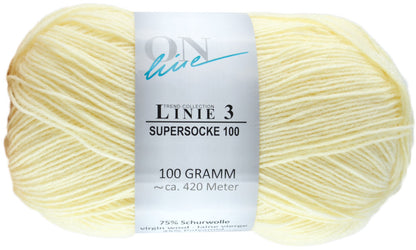 Supersocke 100 Linie 3 Uni 4-fach von ONline