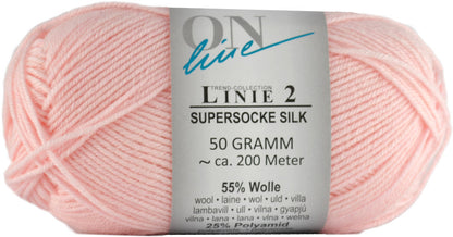 Supersocke Silk Linie 2 Uni 4-fach von ONline