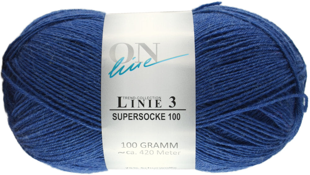 Supersocke 100 Linie 3 Uni 4-fach von ONline