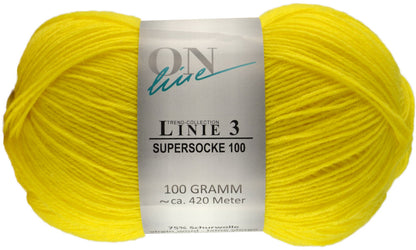 Supersocke 100 Linie 3 Uni 4-fach von ONline