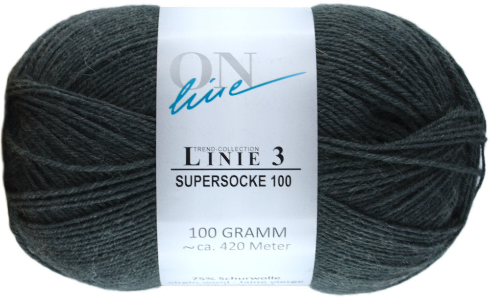 Supersocke 100 Linie 3 Uni 4-fach von ONline