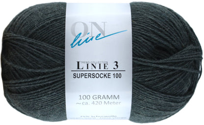 Supersocke 100 Linie 3 Uni 4-fach von ONline