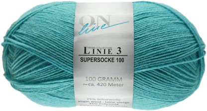 Supersocke 100 Linie 3 Uni 4-fach von ONline