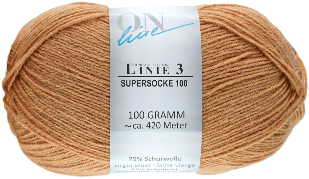 Supersocke 100 Linie 3 Uni 4-fach von ONline