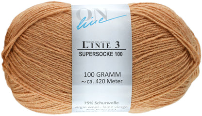 Supersocke 100 Linie 3 Uni 4-fach von ONline