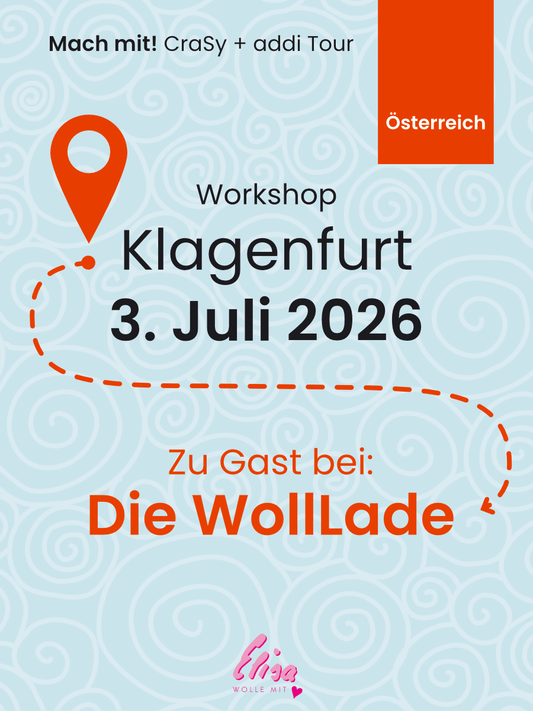 Workshop Raglan Pullover von Oben stricken mit und ohne ohne Maschenprobe inclusive Goodybag in Klagenfurth
