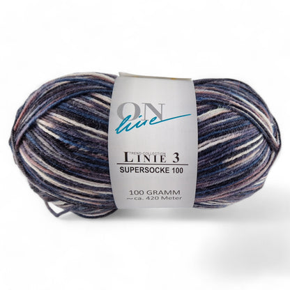 Supersocke 100 Linie 3 Color 4-fach von ONline