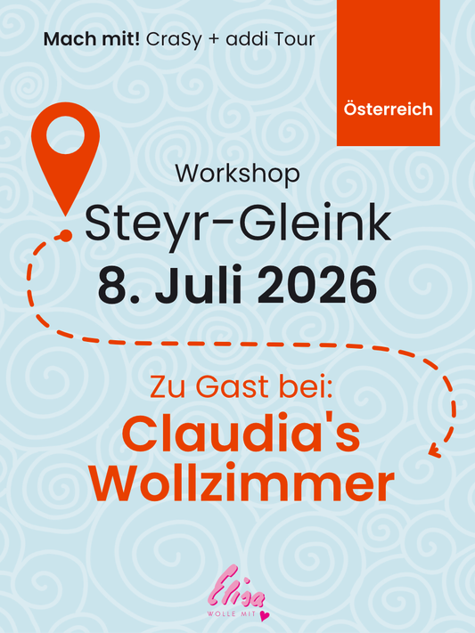 Workshop Raglan Pullover von Oben stricken mit und ohne ohne Maschenprobe inclusive Goodybag in Steyr