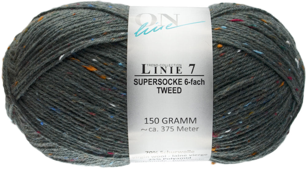 Supersocke 6-fach Linie 7 Tweed von ONline