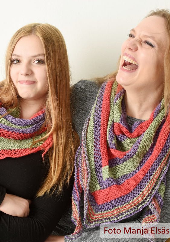 Dreiecktuch Mutter & Tochter | Einzelanleitung | Stricken | Sylvie Rasch