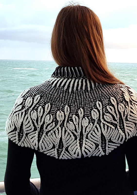 Kurzponcho Brioche | Einzelanleitung |  | Sylvie Rasch