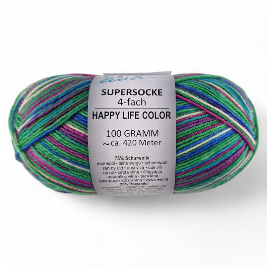 Supersocke Happy Life Color 4-fach von ONline