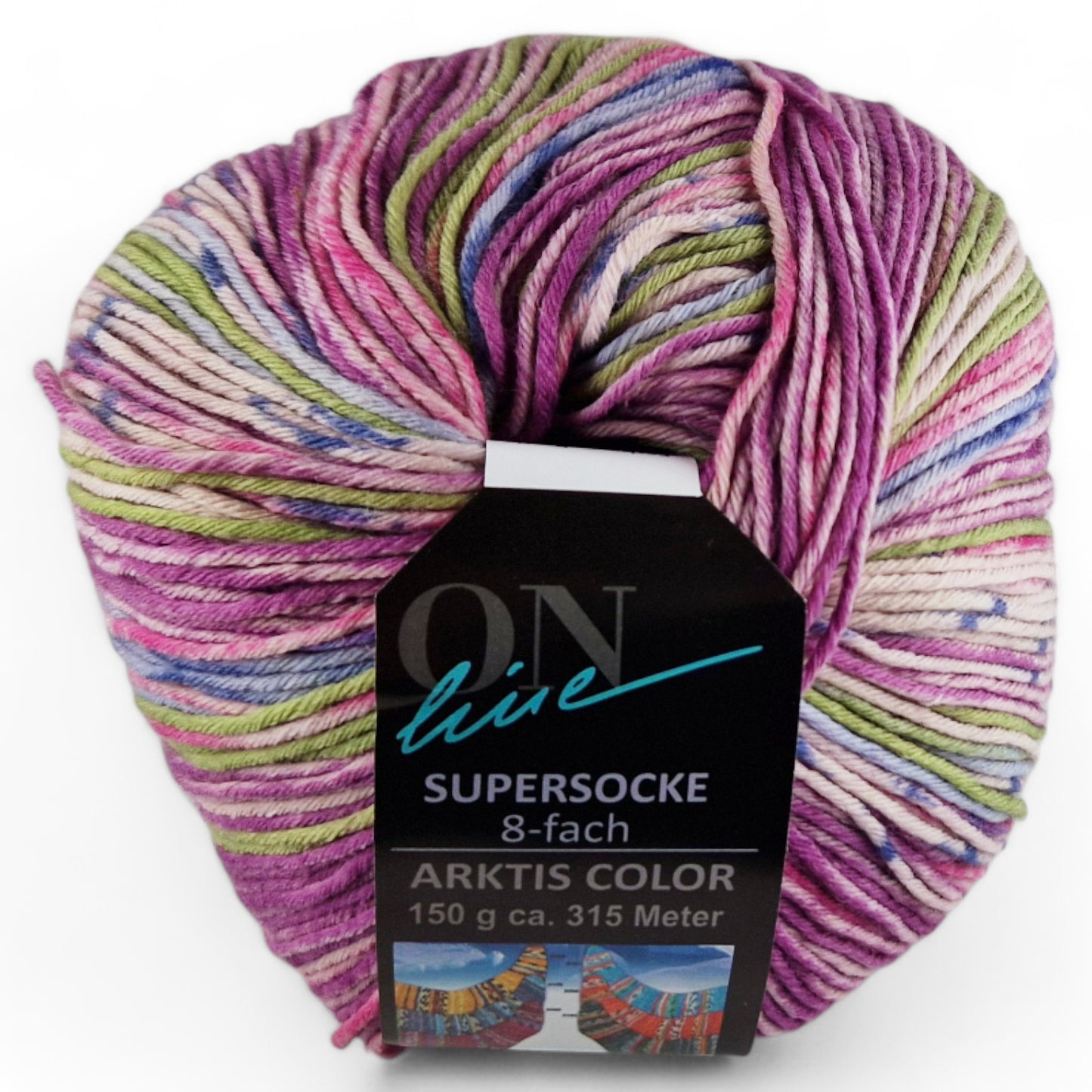 Supersocke 8-fach Merino Arktis Color von ONline