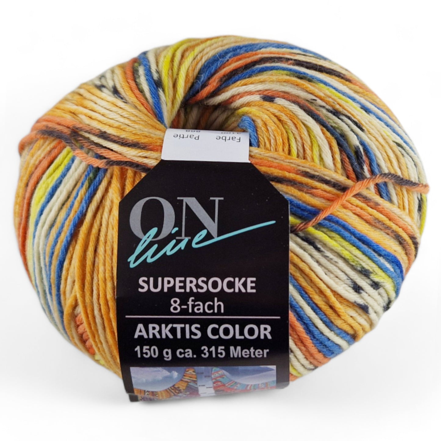 Supersocke 8-fach Merino Arktis Color von ONline