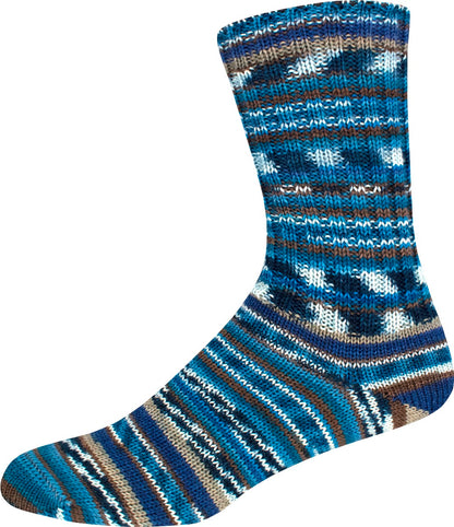 Supersocke 100 Linie 3 Color 4-fach von ONline