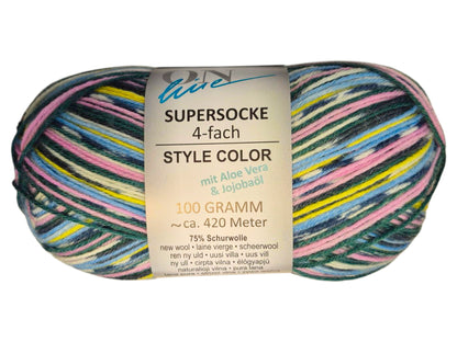 Supersocke Style Color Sort. 383 4-fach