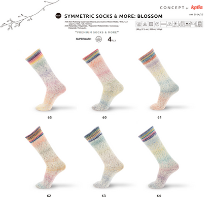 SYMMETRIC SOCKS & MORE - Blossom |Katia Garne|Mulesing free|Socken|Stulpen|Tücher (Kopie)